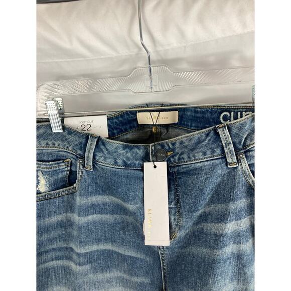 NWT Slink Boot Cut Curvy Jeans 22 - Picture 2 of 3